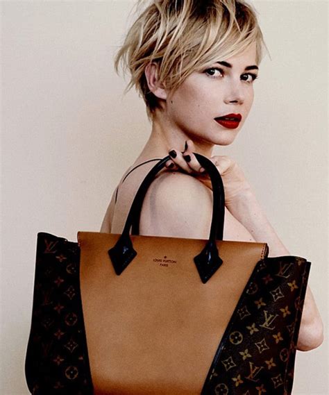 michelle williams haircut louis vuitton|michelle williams short haircut.